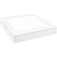 Panel LED de superficie Plafon Cuadrado 20w. Color Blanco Frío (6500K). 1800 lumenes. A++